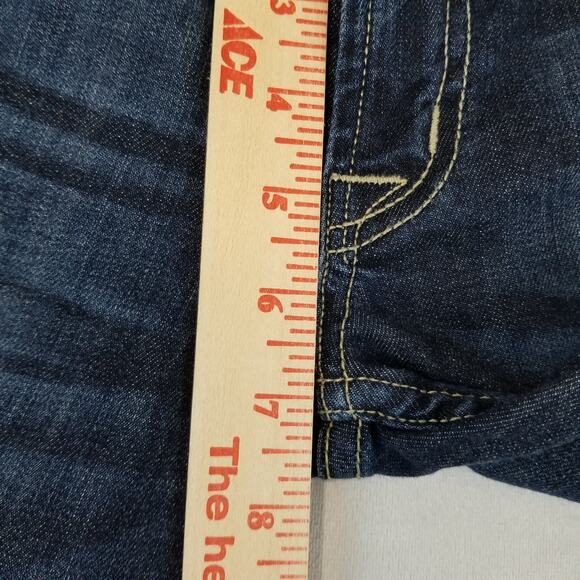 Hudson Crop Muse Skinny Jeans Size 26 w/ 5" Cuff Low Rise Stretch Blue Made USA - Picture 11 of 13